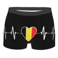 thumbnail image 1 of Belgian Belgium Flag Map Underwear Men Breathbale Boxer Briefs Shorts Panties Soft Underpants For Male, 1 of 7