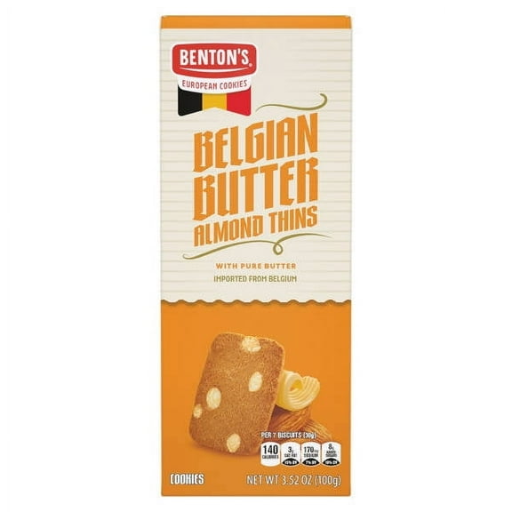Belgian Butter Almond Thin Cookies, 3.52 oz- Pack of 3