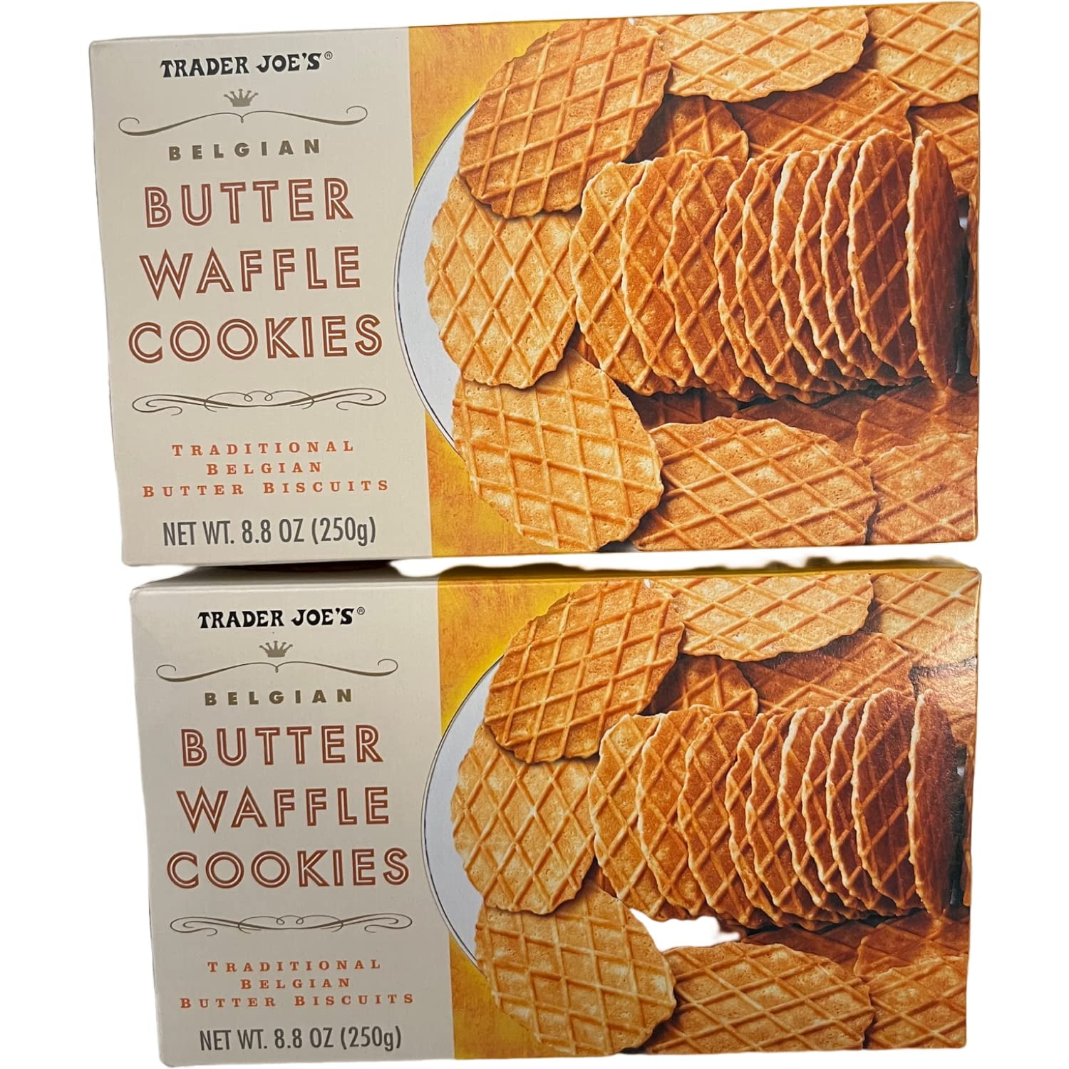 Belgian Butter Waffle Cookies Traditional Belgian Butter Biscuits, 8.8