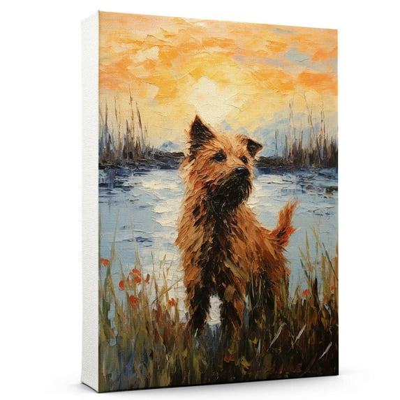 Belgian Laekenois Dog Art Print Poster, Wall art Painting Decor, Starry Night Van Gogh Art Home Decor Artwork For Bedroom Living Room Bathroom Decor