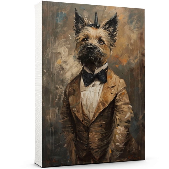 Belgian Laekenois Wall Art Abstract Dog Posters - Belgian Laekenois Dog Canvas Wall Art For Bedroom Decor - Large Wall Art - Anniversary Gifts For Women