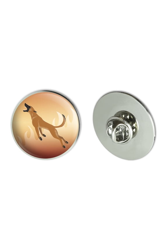 Belgian Malinois Dog Bite Training Metal 1.1" Tie Tack Hat Lapel Pin Pinback