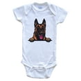 thumbnail image 1 of Belgian Malinois Dog Breed Cute Baby Bodysuit v2, 3-6 months white, 1 of 4