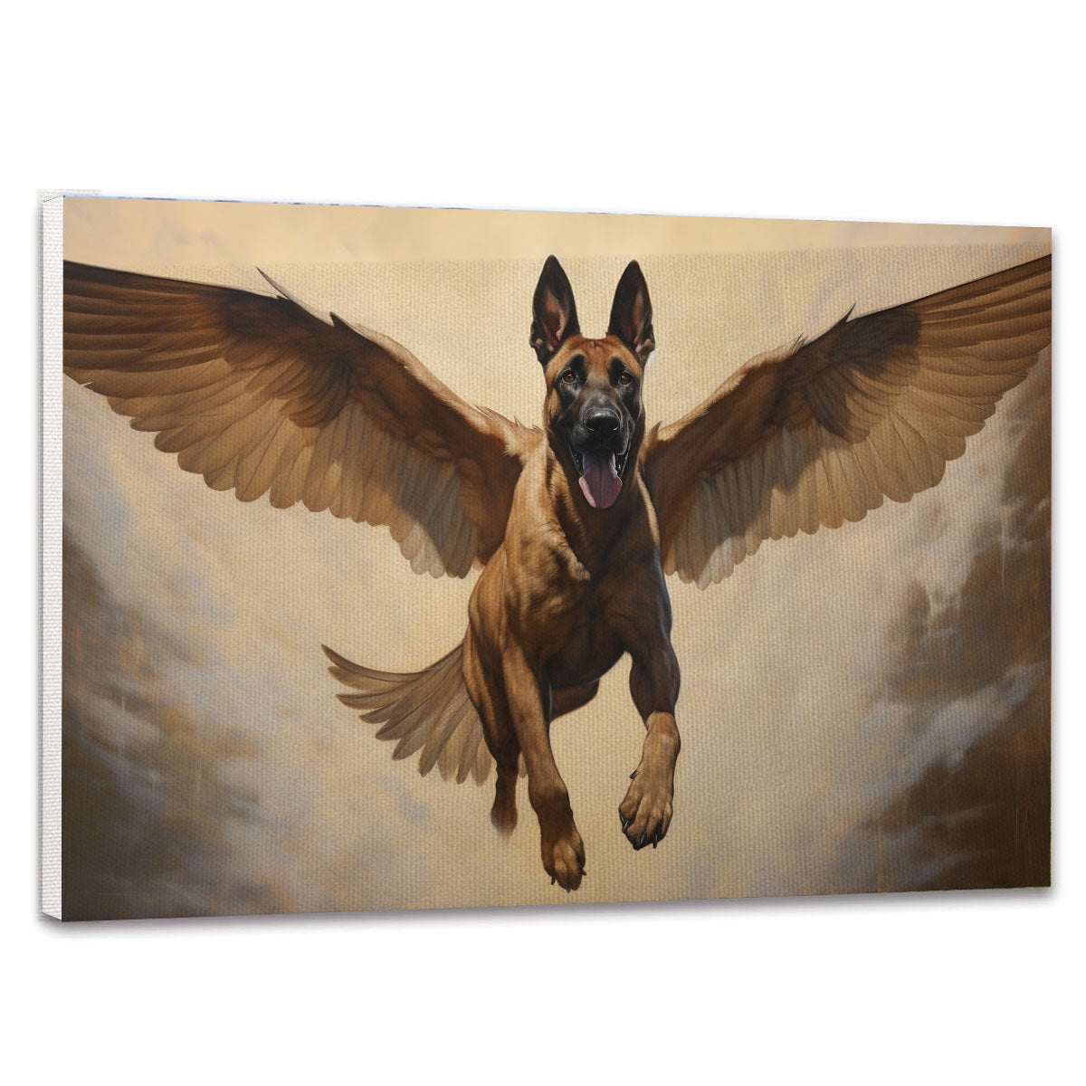 Custom Photo Memorial Dog Vertical Canvas - Memorial Gift For Dog Lovers - I'll Be Waiting At The Door