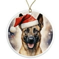 thumbnail image 1 of Belgian Malinois Dog Ornament - Pet Ornament for Christmas Tree - 3" Round Ceramic - Printed in USA - Puppy New Dog - Dog Mom - Dog Dad - Pet Owner - Xmas Decoration DOG022, 1 of 5