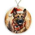 thumbnail image 1 of Belgian Malinois Dog Ornament - Pet Ornament for Christmas Tree - 3" Round Ceramic - Printed in USA - Puppy New Dog - Dog Mom - Dog Dad - Pet Owner - Xmas Decoration DOG026, 1 of 5