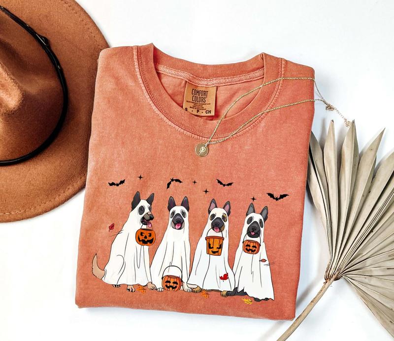 Belgian Malinois Ghost Dog Ghost Halloween Dog Belgian Shepherd Funny