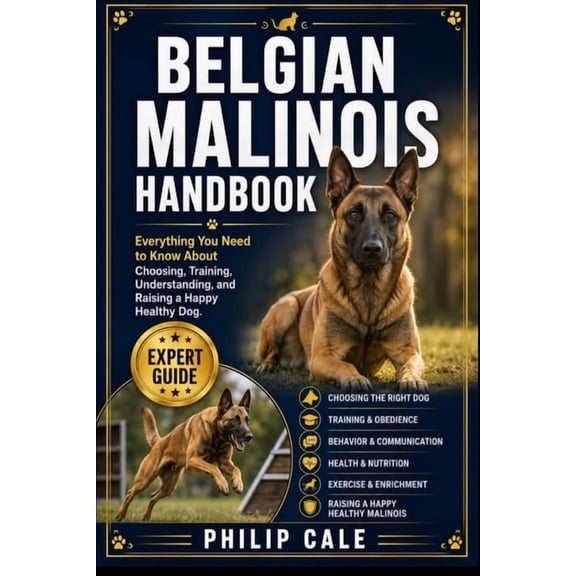 Belgian Malinois Handbook: Everything You Need to Know About Choosing, Training, Understanding, and Raising a Happy Heal, (Paperback)