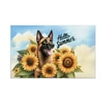 thumbnail image 1 of Belgian Malinois Hello Summer Sunshine Sunflowers Spring Retro Vintage Doormat Sheepdog Dog Lover Gifts Indoor Outdoor Welcome Mat - 00008, 1 of 5