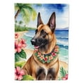 thumbnail image 1 of Belgian Malinois Luau Garden Flag 11.25 in x 15.5 in, 1 of 5