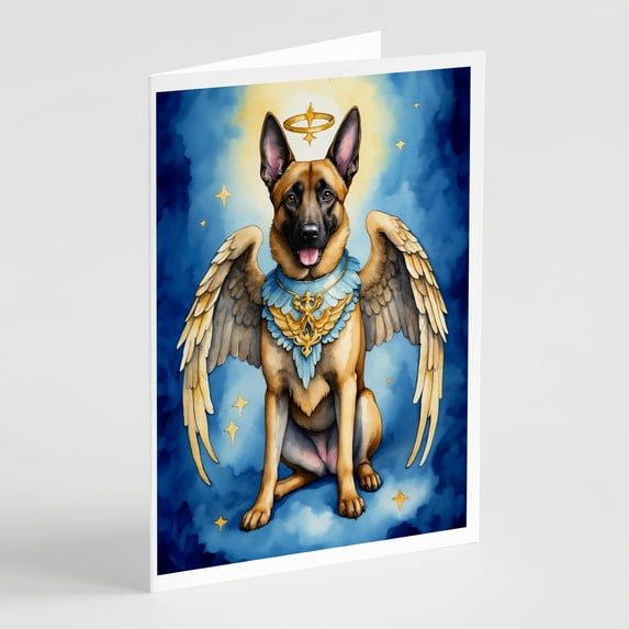 Belgian Malinois My Angel Greeting Cards Pack of 8 7 in x 5 in