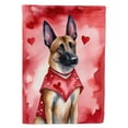thumbnail image 1 of Belgian Malinois My Valentine House Flag 28 in x 40 in, 1 of 7