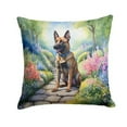 thumbnail image 1 of Belgian Malinois Spring Garden Throw Pillow 18 in x 18 in, 1 of 5