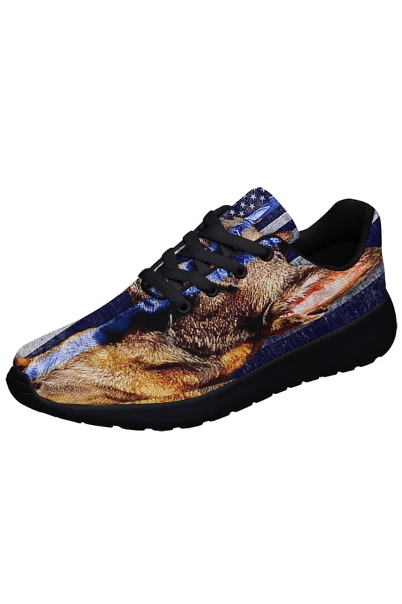 Belgian Malinois The Thin Blue Line Shoes Sneakers Black Size 9.5