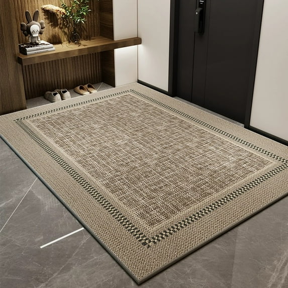 Belgian Pile 2.7x4 Feet Door Mat, Dirty Resistant Wear Resistant Slip Resistant Not Easy to Lose Hair, Household, High Density Woven Carpet, 1 Piece