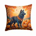 thumbnail image 1 of Belgian Sheepdog Fall Fabric Decorative Pillow 18 in x 18 in, 1 of 3