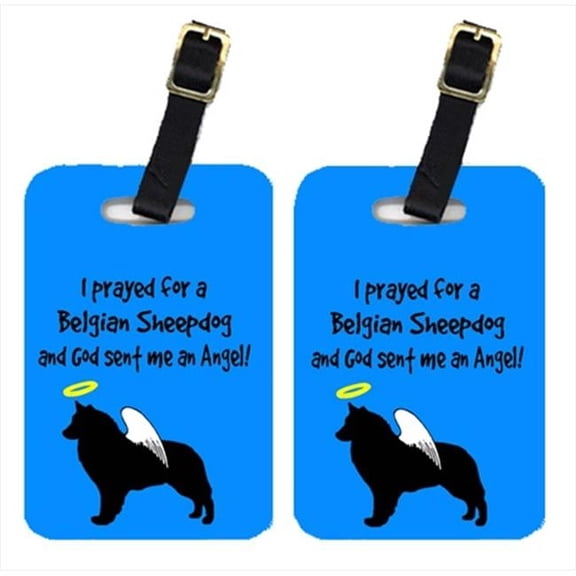 Belgian Sheepdog Luggage Tags- Pair - 2