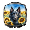 thumbnail image 1 of Belgian Sheepdog in Sunflowers Compact Mirror 2.75 in x 3 in, 1 of 4