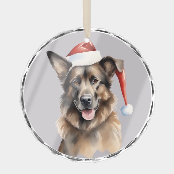Belgian Teruven Sable Dog, Ornaments of Dogs Pet Puppy Puppies Lover Ornament Christmas Gift Crystal Glass Xmas Ornaments Holiday Decor, 1 pc