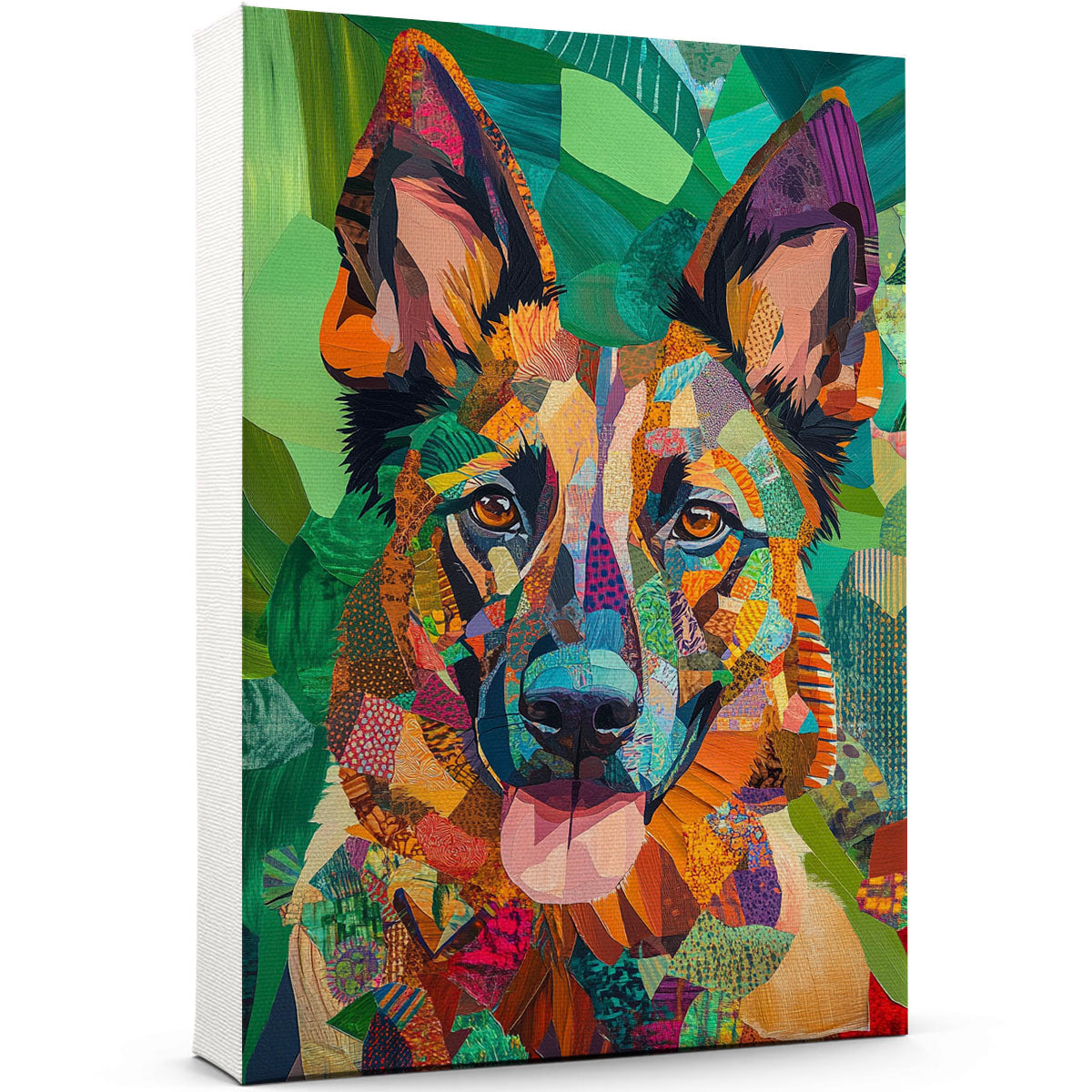 Belgian Tervuren Dog Art Print Poster 8x12in, Wall art Painting Decor, Abstract Funny Dog Canvas ...