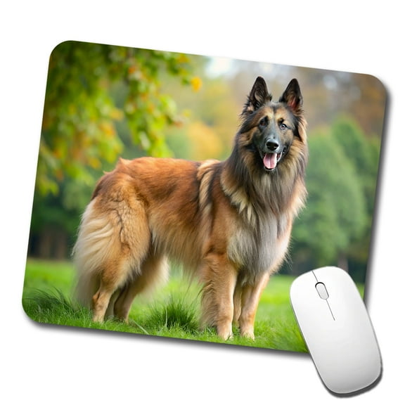 Belgian Tervuren Dog Photo Mouse Pad Low Profile Gaming Mat