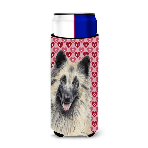 Belgian Tervuren Hearts Love and Valentines Day Portrait Ultra Hugger for slim cans