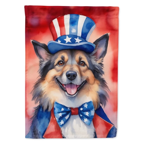 Belgian Tervuren Patriotic American House Flag 28 in x 40 in