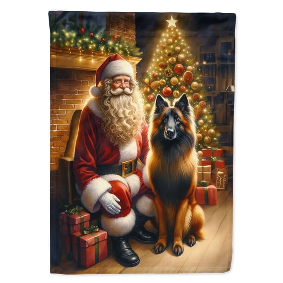 Belgian Tervuren and Santa Claus House Flag