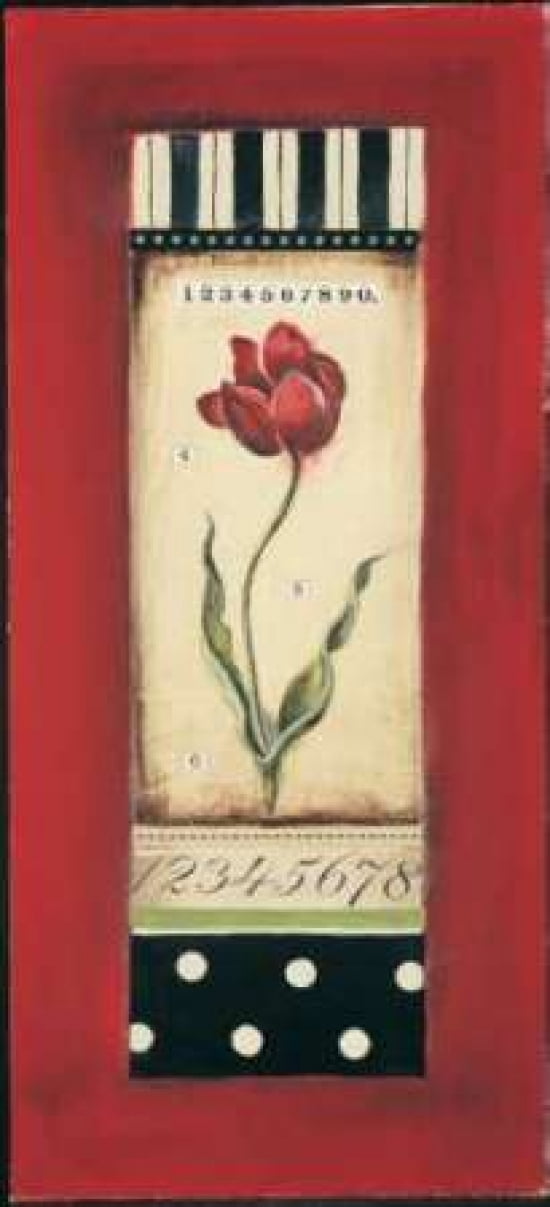 Belgian Tulip II Canvas Art - Kimberly Poloson (10 x 20)