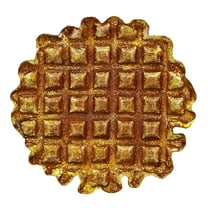 Belgian Waffle Cast Iron Trivet Plaque 8.25" Kitchen Decor Zeckos Brown Size 8.25" round x 0.75" deep