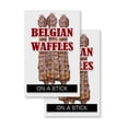 thumbnail image 1 of Belgian Waffle On A Stick (2-PACK) 24" x 36" Vinyl Decals | Sign Insert Peel & Stick Decals Stickers Window Signs, 1 of 2