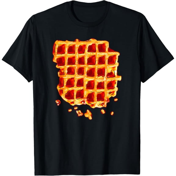Belgian Waffle Syrup Breakfast Food Snack Waffle Lover Gift T-Shirt