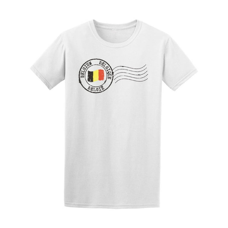 Belgie Belgium Stamp Logo T Shirt Men Image by Shutterstock Male Medium