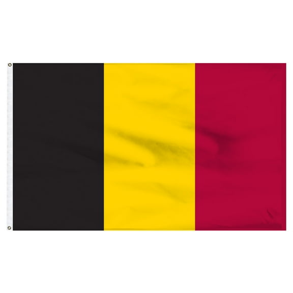 Belgium 4x6ft Nylon Flag with Pole Hem Only - Banner