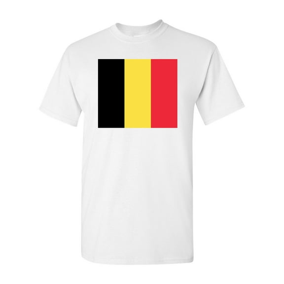 Belgium Country Flag Adult DT T-Shirt Tee