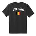 thumbnail image 1 of Belgium Country Flag Sports Fan Belgium Pride Fashion T Shirt Men or Women Black,3XL, 1 of 1