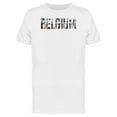 thumbnail image 1 of Belgium Country Name With Photo T-Shirt Men -Image by Shutterstock, Male XX-Large, 1 of 2