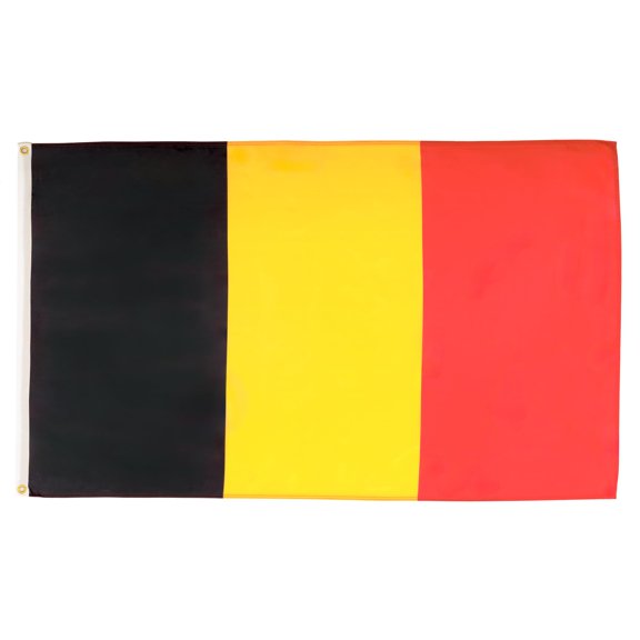 AZ FLAG Belgium Flag 3x5 ft Belgian Banner 100D Polyester 2 Grommets