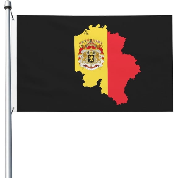 Belgium Flag 3x5 Ft - Polyester Lightweight Flags Grommets for Party Decorations, Sports Events Decorations