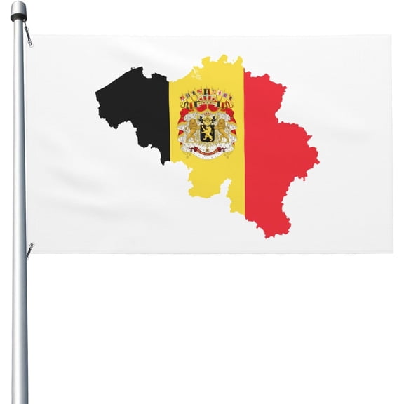 Belgium Flag 3x5 Ft - Polyester Lightweight Flags Grommets for Party Decorations, Sports Events Decorations