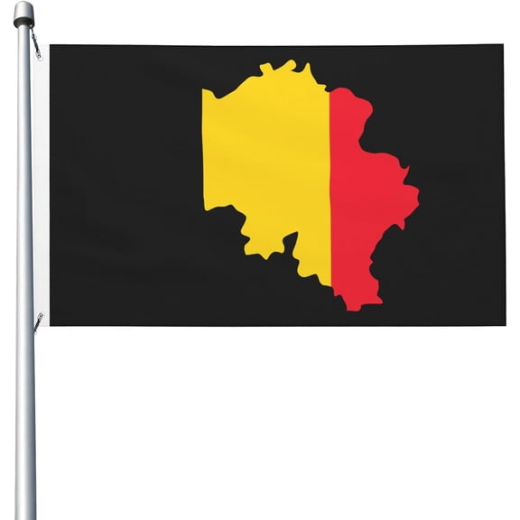 Belgium Flag 3x5 Ft - Polyester Lightweight Flags Grommets for Party Decorations, Sports Events Decorations