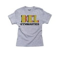 thumbnail image 1 of Belgium Gymnastics - Olympic Games - Rio - Flag Girl's Cotton Youth Grey T-Shirt, 1 of 2