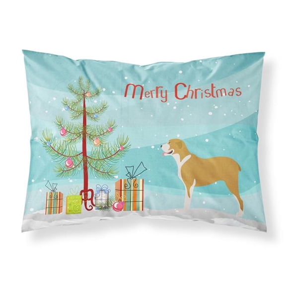 Belgium Mastiff Christmas Fabric Standard Pillowcase - Multi Colored - Standard