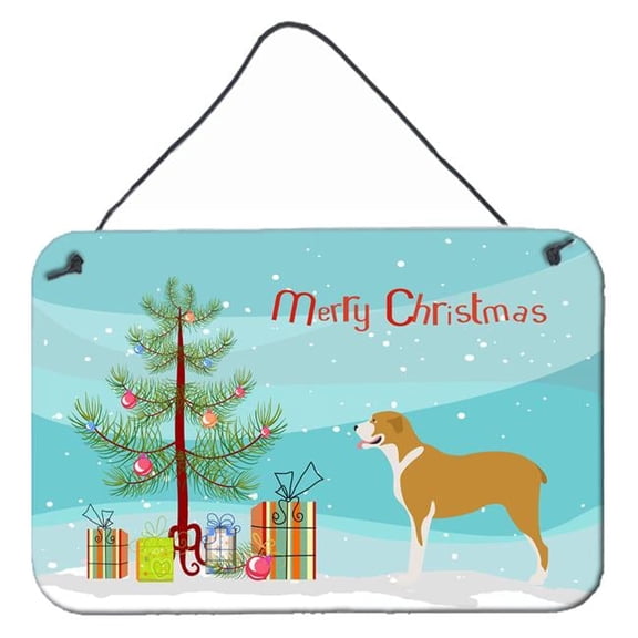 Belgium Mastiff Christmas Wall or Door Hanging Prints - Multicolor