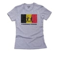 thumbnail image 1 of Belgium - Olympic - Synchronized Swimming - Flag - Silhouette Women's Cotton Grey T-Shirt, 1 of 2