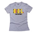 thumbnail image 1 of Belgium Rowing - Olympic Games - Rio - Flag Women's Cotton Grey T-Shirt, 1 of 2