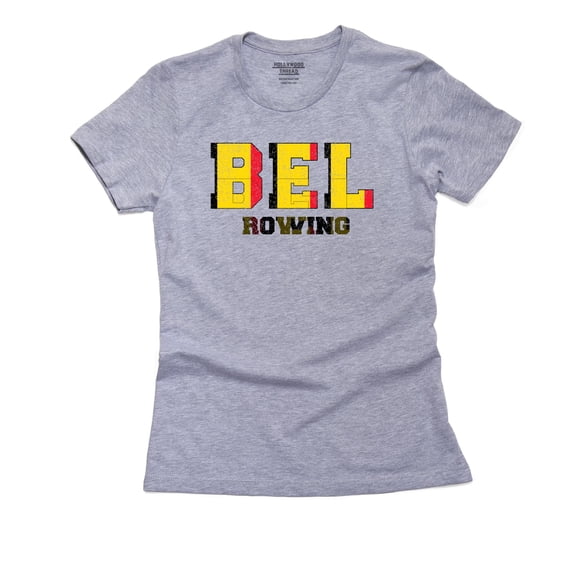 Belgium Rowing - Olympic Games - Rio - Flag Women's Cotton Grey T-Shirt