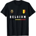 thumbnail image 1 of Belgium Sports/Soccer Jersey Tee Flag Football T-Shirt mens t shirt，black，women，funny，misfits，men，journey，t-shirt, 1 of 4