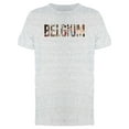 thumbnail image 1 of Belgium, Travel Lovers Quote T-Shirt Men -Image by Shutterstock, Male Small, 1 of 2