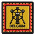 thumbnail image 1 of Belgium Travel The Atomium Brussels Applique Multi-Color Embroidered Hook & Loop Patch - 2.0 Inch Mini, 1 of 5
